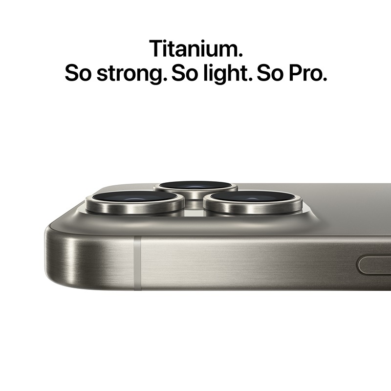 Apple iPhone 15 Pro, 256GB, Natural Titanium - Unlocked (Renewed)